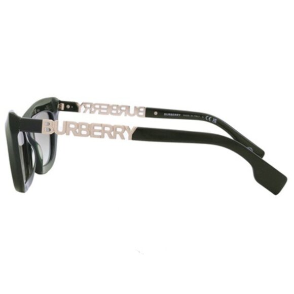 $179 NWT Burberry Green Gradient Cat Eye Ladies Sunglasses - Picture 4 of 5